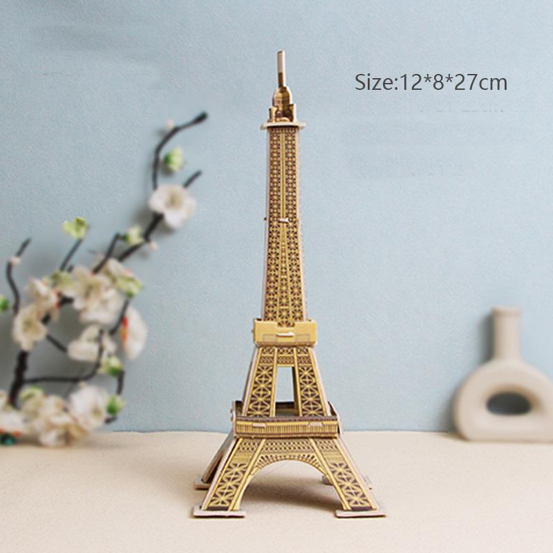 World Famous Buildings 3D Model Cardboard Puzzle for Children DIY Handmade Toys Desktop Decorations Kids Gift