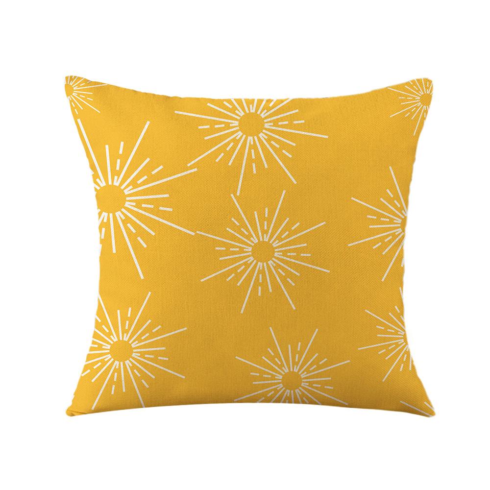 European Station Pillow Wabi-sabi Style Bohemian Print Pillow Case Bedside Sofa Linen Pillow Case