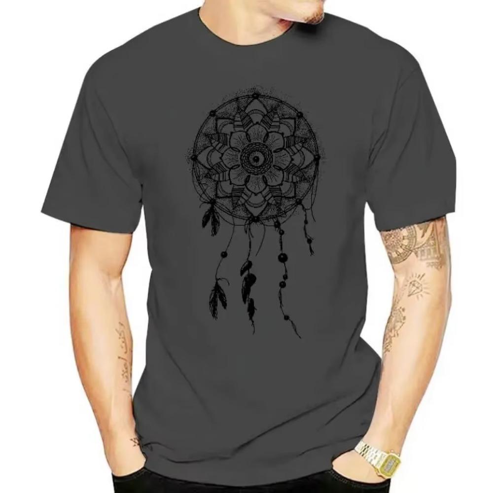 Dream Catcher Relaxed Shirt for Men Stencil Screen Print Tshirt Soft & Comfy Casual Gift for Men Men T Shirt