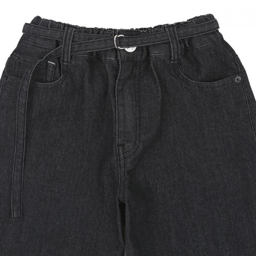 Bluetail Black Denim Belt Shorts Azb2pt02bk