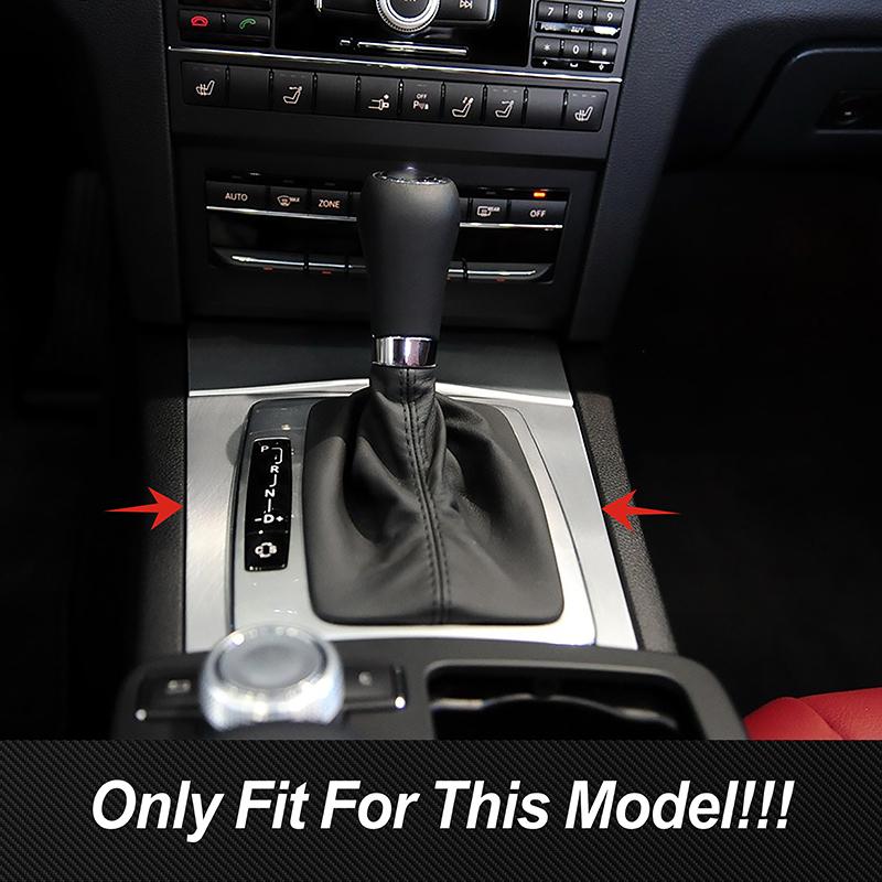 For Mercedes Benz E C Class Coupe W207 C207 2009-2013 W204 GLK X204 Car Accessories Control Gear Shift Panel Frame Trim Stickers