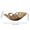 Sculptural Fruit Bowl Toned with Cutouts Openwork for Tabletop, Entryway, Dining Table