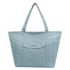 Simple solid color large capacity commuting lazy wind tote bag student leisure shoulder bag