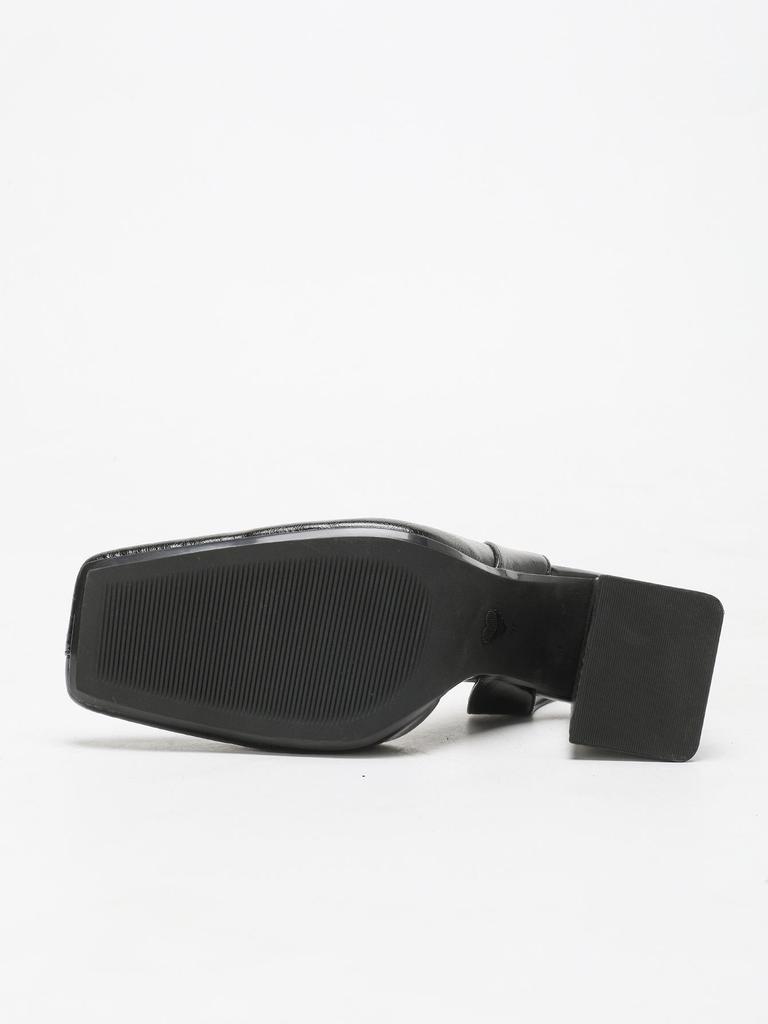 Láska na nohou: Jednoduché sandály na středním podpatku bez zadní části a se čtvercovou špičkou - Všestranná jarní/letní obuv