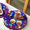 Holographic Mold Irregular Round Tray Silicone Molds DIY Resin Mold Crystal Epoxy Casting Molds Fruit Plate Coaster Mold