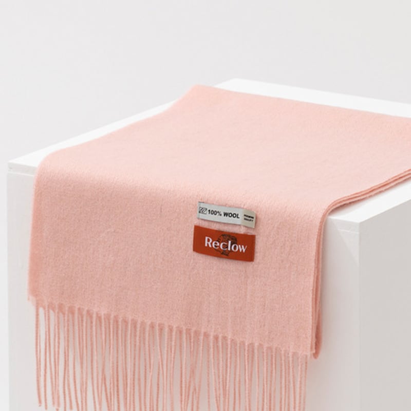 RECLOW RECLOW 100% Wool Muffler VER.2 Pink