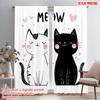 2pcs,2D Plane Printing Curtain Popular Purrfect Pair Durable Polyester (without Rod) Decorations Inside Use for Bedroom & Living