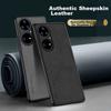 Phone Case for Huawei P50/P50E, Full Lens Protection, Silicone Soft Edge, Shockproof, Ultra-Thin, Simple And Stylish Leather Texture Case, Quiet Black