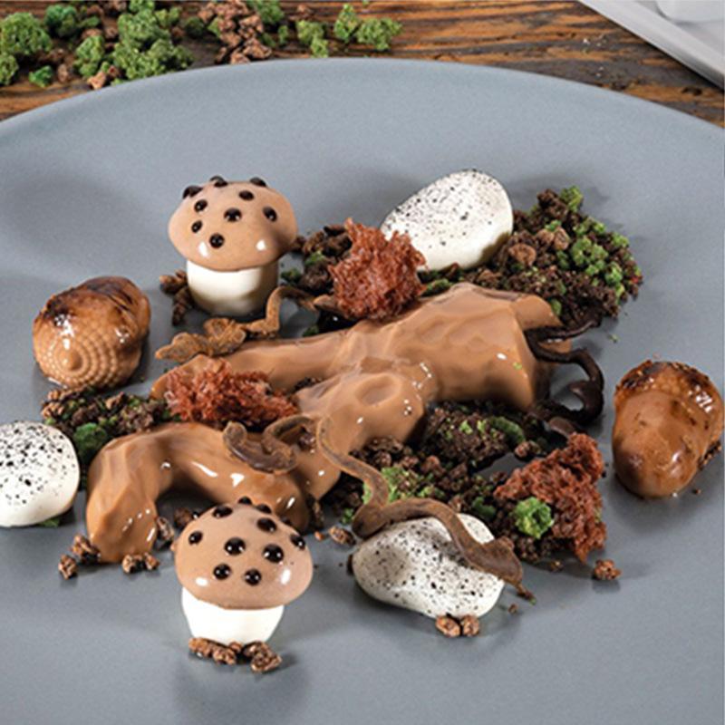 Kastanien-Himbeer-Erdnuss-Pilz Silikonform Fondant Kuchenform DIY Käse Schokoladenkuchen Dekorationszubehör Backzubehör