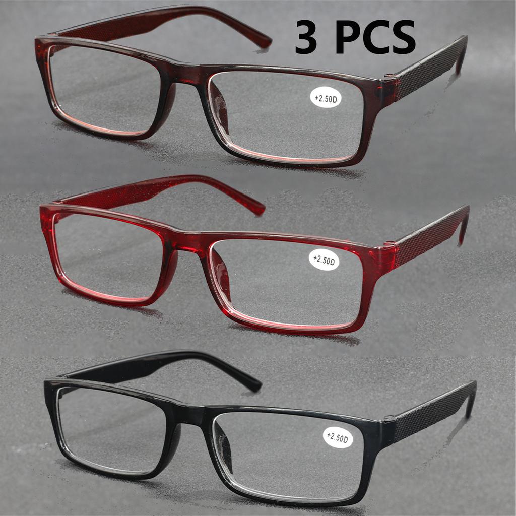 3 PCS Unisex Reading Glasses For Women And Men Blue Light Blocking Computer Glasses