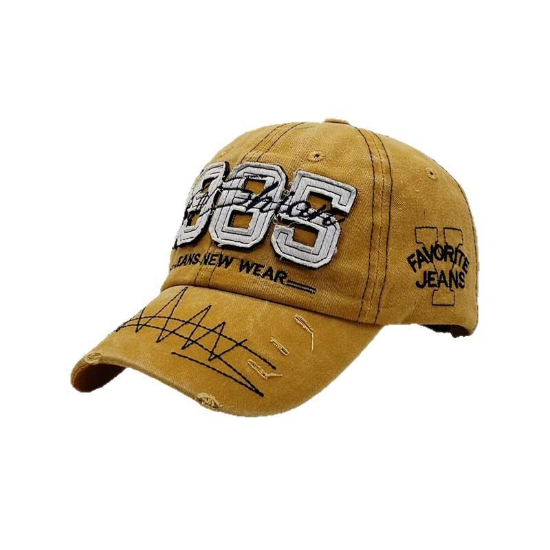 Adjustable Brim Digital Embroidery Baseball Cap Suitable for Men and Women, Breathable and Comfortable Casual Duckbill Cap