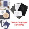 50/10Pcs A4 Carbon Copy Paper One Side Coated Finance Copy Paper Drawing Transfer Office Supplies