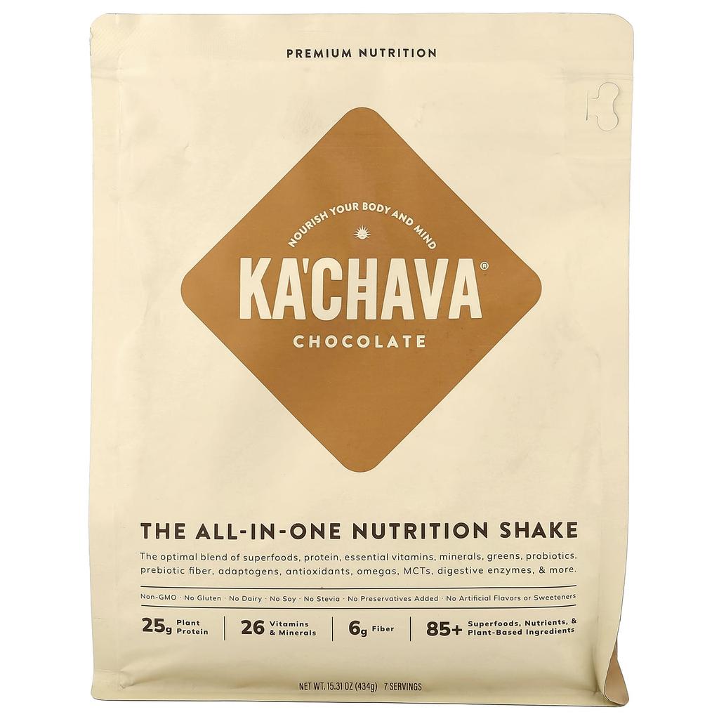 KaChava, Nutritional All-in-One Shake, Chocolate, 434g (15.31oz)
