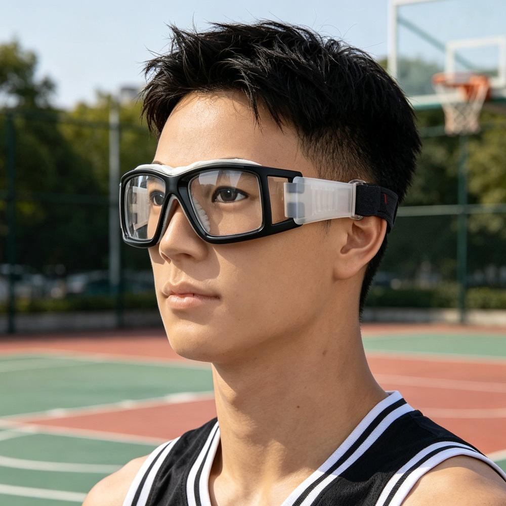 New069Basketball and soccer goggles, impact-resistant and anti-shock, badminton glasses, available with prescription lenses