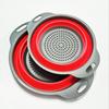 Cesto Scolapiatti Pieghevole in Silicone Scolapasta Pieghevole per Frutta Verdura Scolino da Cucina per Alimenti Pasta Utensili da Cucina Dispositivo di Scolo