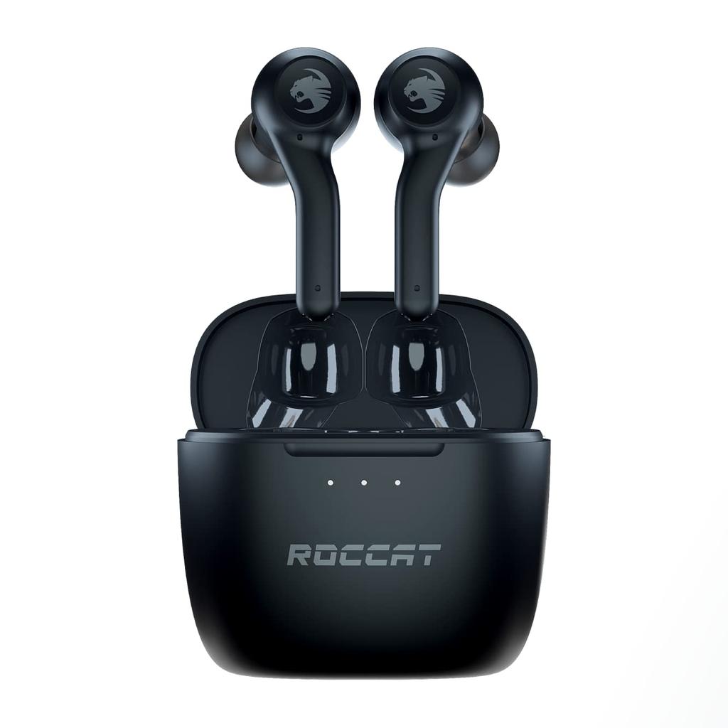 ROCCAT Syn Buds Air Wireless Gaming Low IPX4 20 Hours of Battery for and Switch Japanese Earphones, Bluetooth, Latency, 60ms, Waterproof, Life,