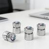 4Pcs Aluminum Car Tire Valve Caps Diamond Tyre Valve Airtight Cover Waterproof Dust For Alfa Romeo Giulietta GT 159 Automobiles Ctv122