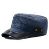 Hat Washed Do Old Denim Breathable Military Cap Outdoor Sunshade Flat Cap Leisure Duck Tongue Cap