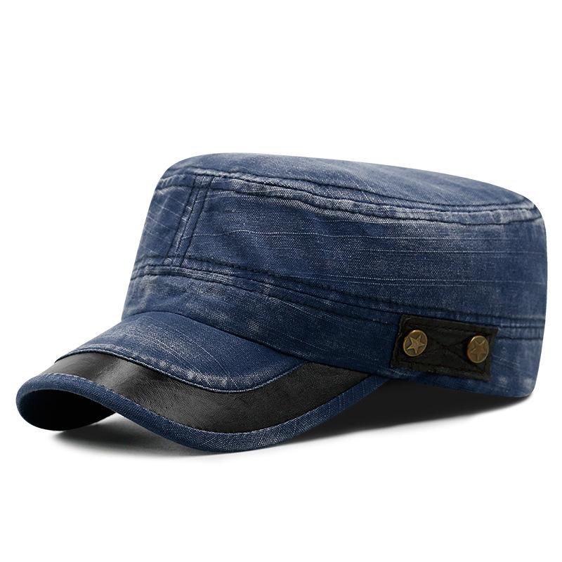 Hat Washed Do Old Denim Breathable Military Cap Outdoor Sunshade Flat Cap Leisure Duck Tongue Cap