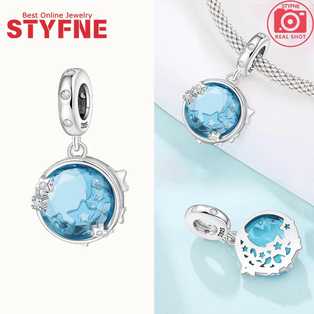 Exquisite Original Copper Golden Adorable Moon Crown Safety Chain Cap Stars Rabbits Bead Fit Bracelet Women Jewelry Gift Diy