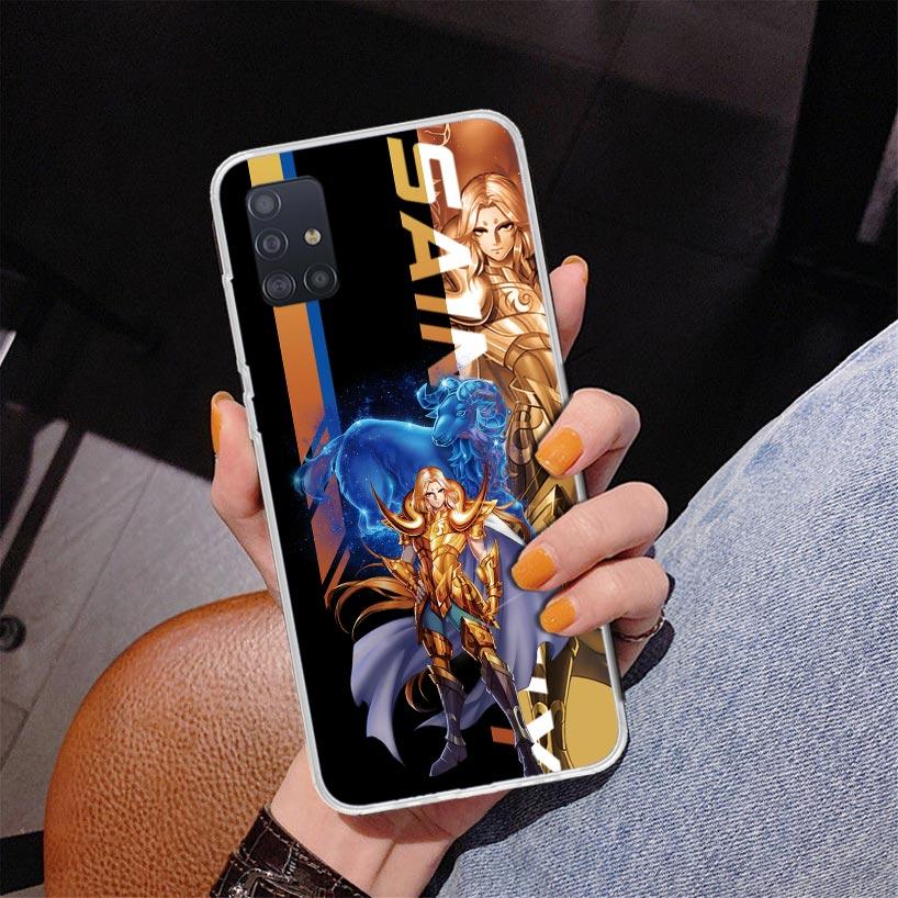 Anime Saint-Seiya Phone Case For Samsung Galaxy A52 A32 A22 A12 A51 A31 A50S A30S A20S A10S Note 20 Ultra 10 Plus S10 A72 A71 Ga
