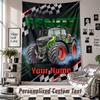 Arazzo da Parete con Nome e Testo Personalizzati, Arazzo Decorativo Fendt per Camera da Letto