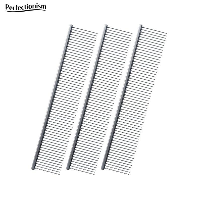 24.5cm Metal Pet Grooming Comb Long Short Hair Cats Dogs Detangling Shedding Brush