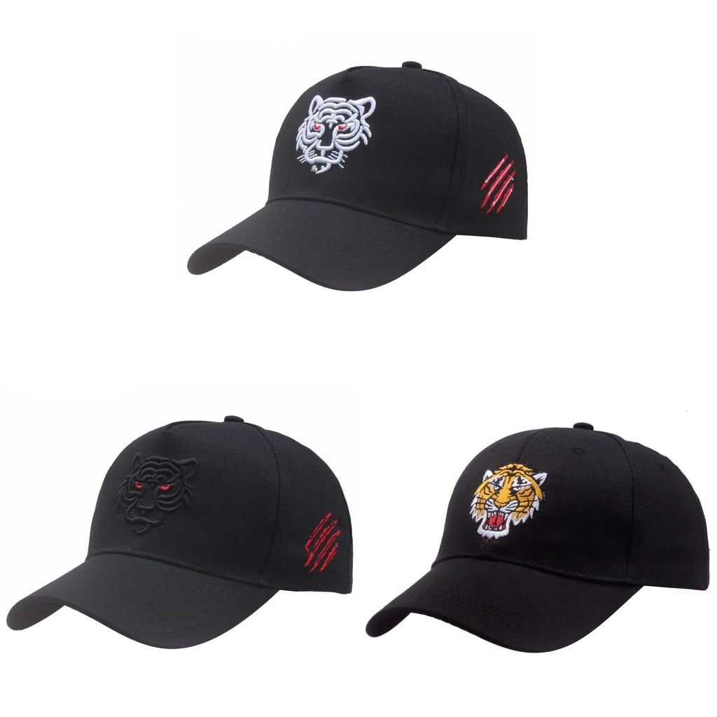 Pattern Animal Tiger Embroidery Baseball Cap Sun Protection Breathable Hats