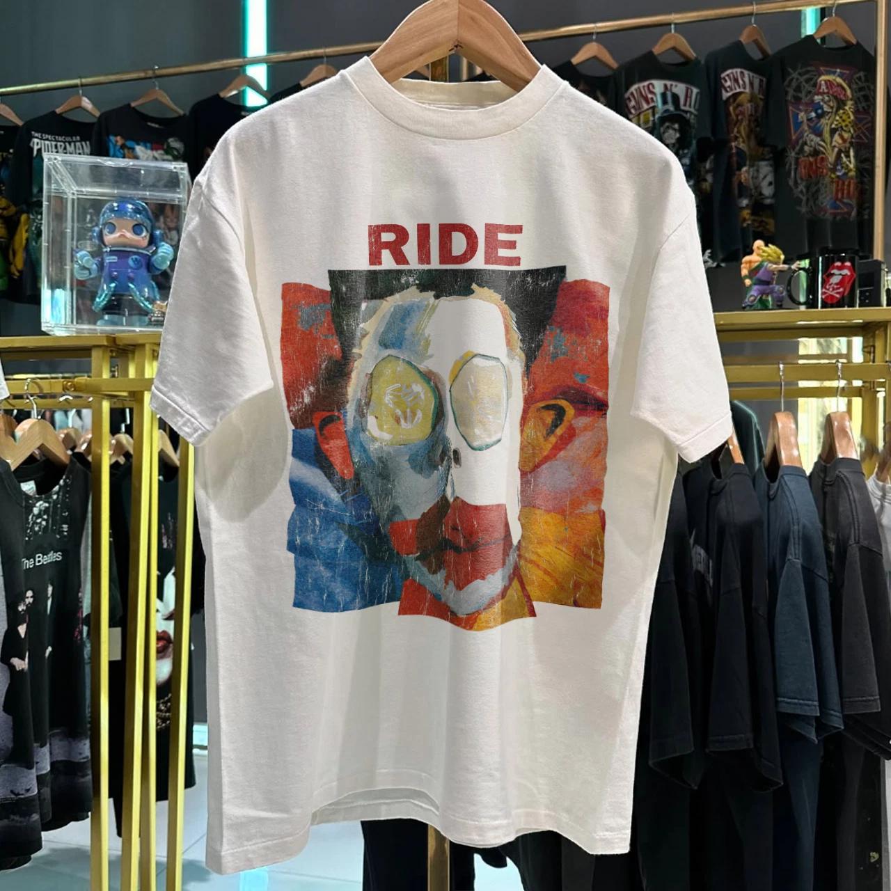 1992 Ride Going Blank Again Rare T-Shirt White S S