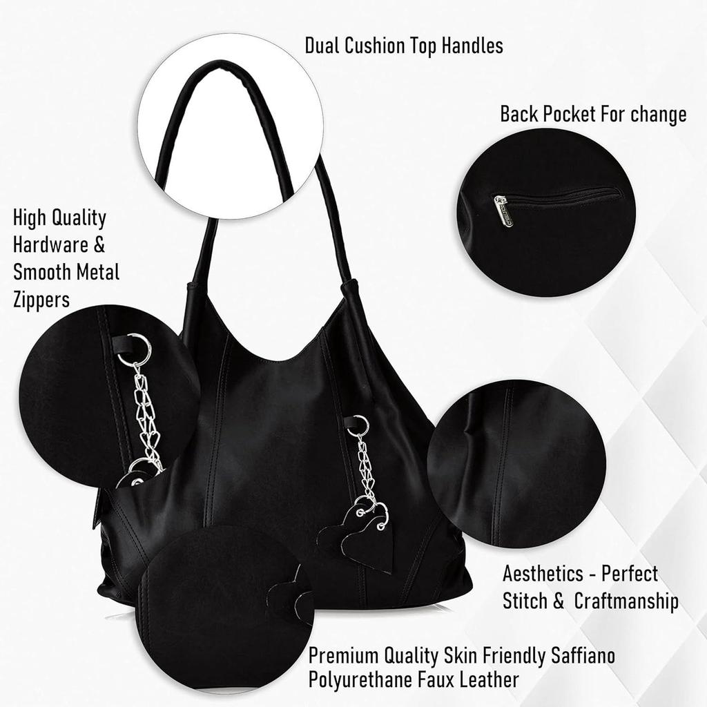 Women's Style Diva Faux Leather Handbag (Large)