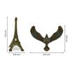 Balancing Bird Eiffel Tower 4.3Inch | Balance Eagle Alloy Gravity Balance Toys | Self Balancing Eagle Eiffel Tower Antique Vintage Statue for Home