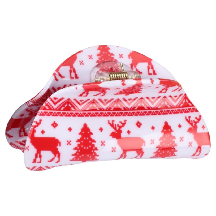 Snowflake Reindeer Hair Claw Clip Hair Jaw Clip Christmas Barrettes Hairpin