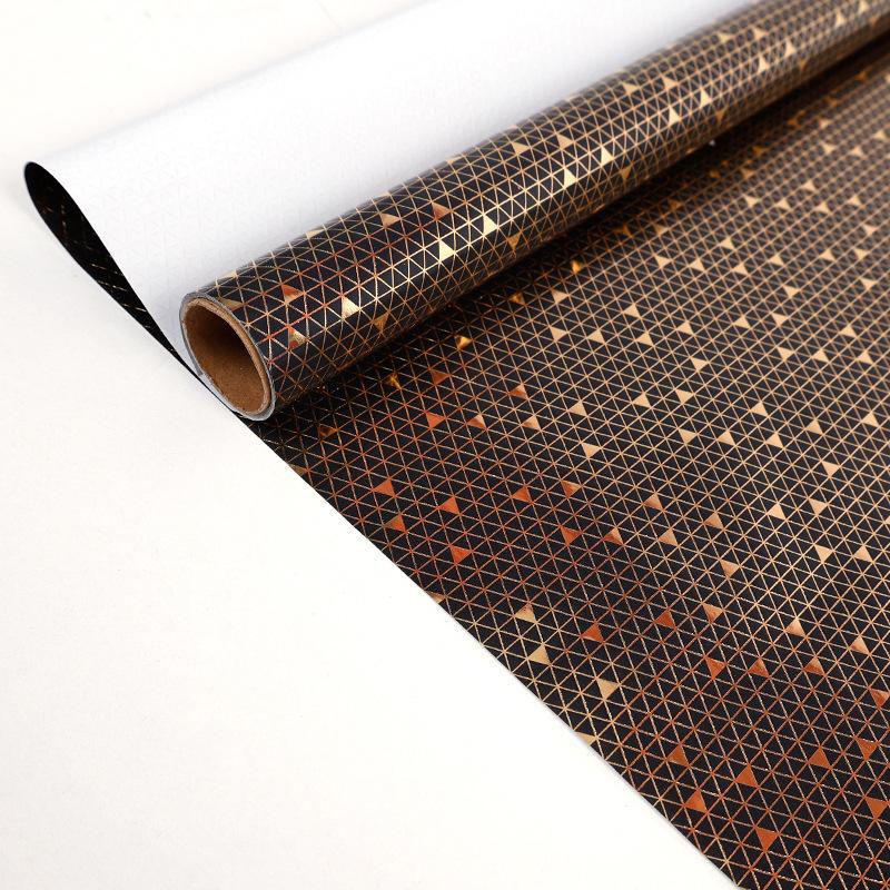 Papel de Regalo Negro Dorado 43x300cm Papel para Envolver Regalos Ramo de Lunares Navidad Día de San Valentín Cumpleaños Regalos Decoraciones Papel