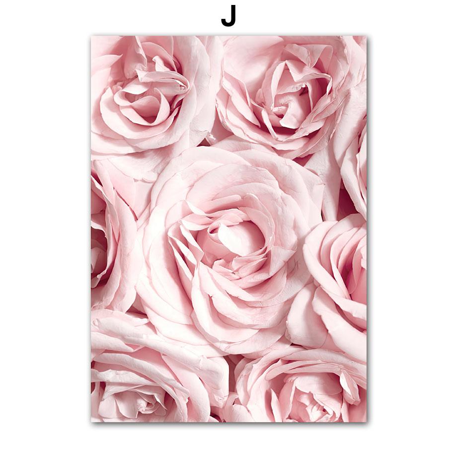 Pink Paris Building Car Cherry Blossom Rose Wall Art Canvas Painting Nordic Landscape Posters Prints Pictures Living Room Decor