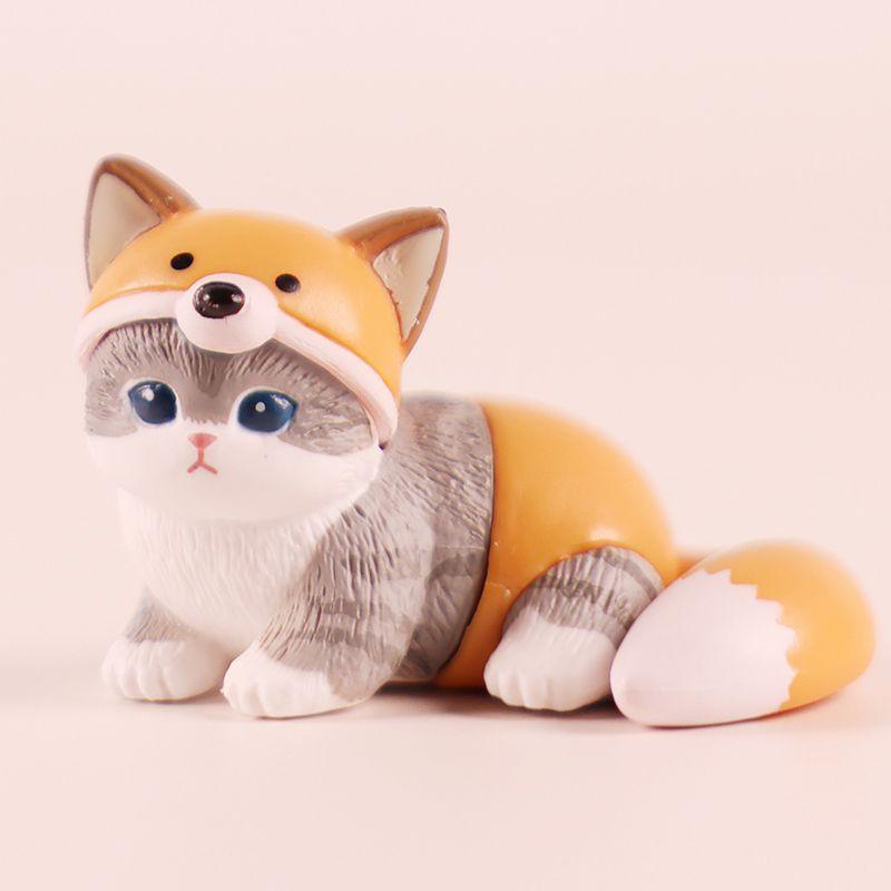 Mofusand Cat Blind Box Cos Animal Panda Rabbit Action Figure Toy Decoration Ornaments Xmas Gift