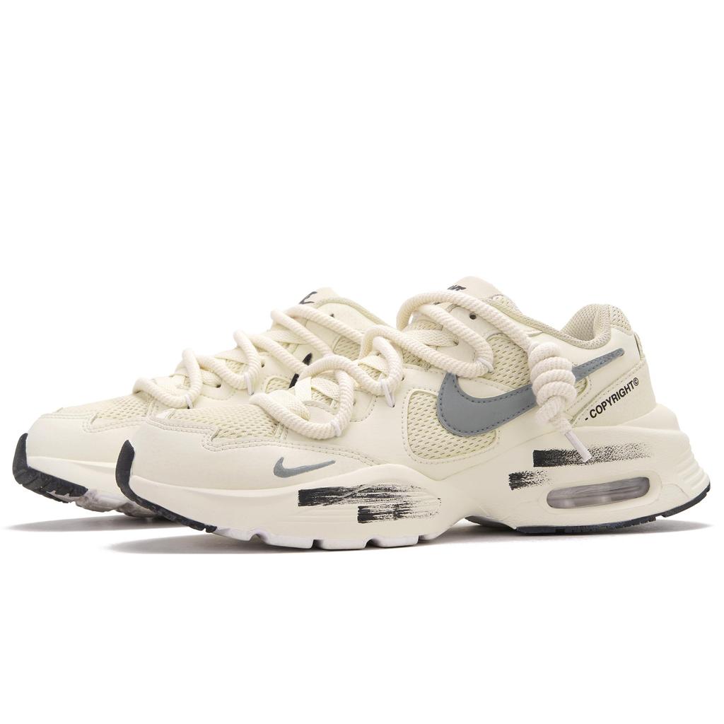 Nike Air Max Fusion Low Top Running Shoes Unisex Gray Beige White CJ1670-102(Team645-D)