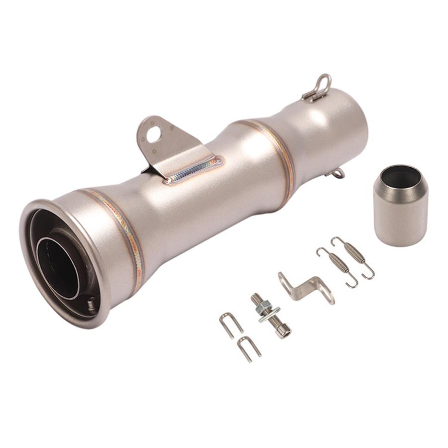 1 Set Universal Motorcycle Exhaust Pipe Escape Modified Muffler Stainless Steel