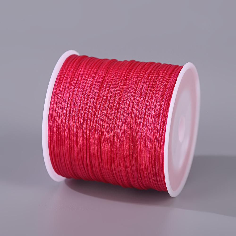 Fatto a mano No. Filo di Giada 72 - Cordino Resistente all'Usura da 0,8 mm per Artigianato di Gioielli, Corda per Mani, Braccialetti, Collane Fai-da-Te, 50m