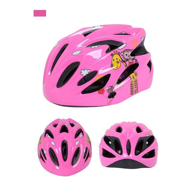 Breathable Kids Bike Helmet with Cartoon Design UV Protection Safety Gear for Outdoor Sports