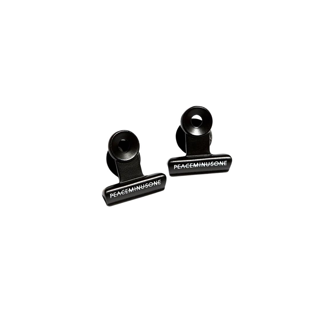 G-DRAGON Peaceminusone Bulldog Clip Pin Set #1 Black ONE SIZE