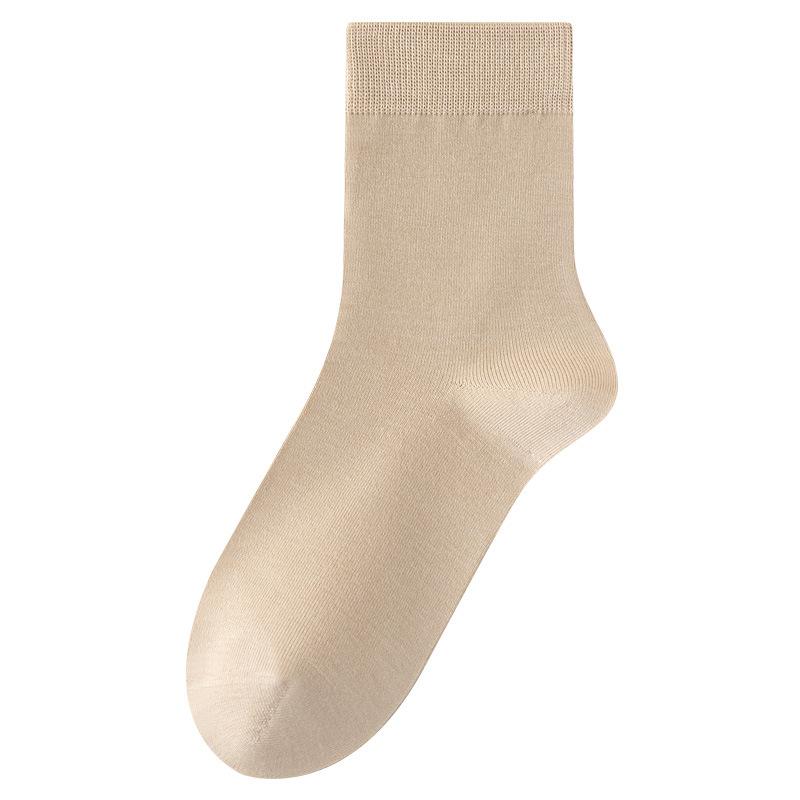 Women's Socks: Mid-calf Socks for Autumn and Winter, Warm and Warming Socks for Spring and Autumn, and Solid-colored Long Socks for Women