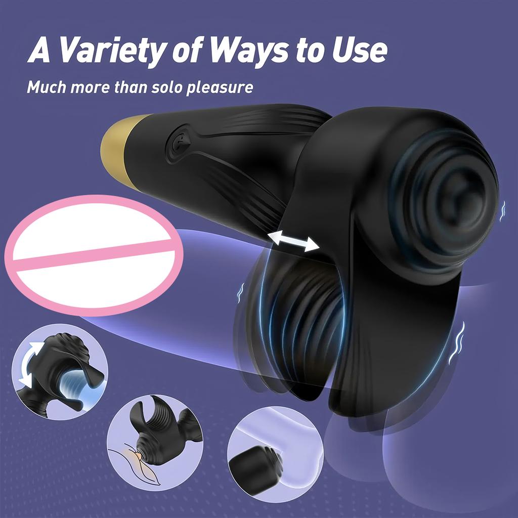 AV Wand Vibrator for Men Women Couple Penis Vibrators Male Masturbator Adult Sex Toys 2 In 1 for Nipple Clitoral Stimulation 18+