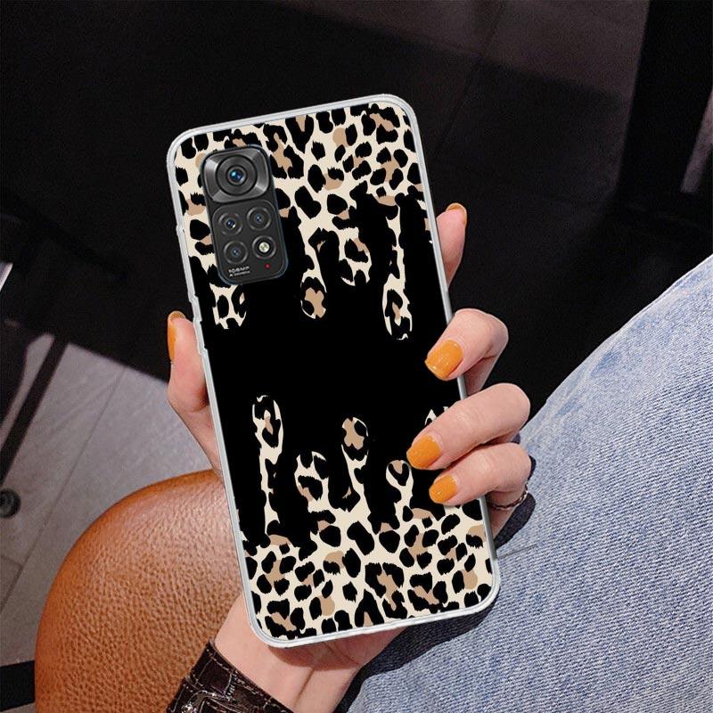 Leopard Print Phone Case For Xiaomi Redmi Note 15 14 13 12S 12 11 Pro Plus 14S 11S 11E 10 10S 11T 5G Personalized Cover Redmi No