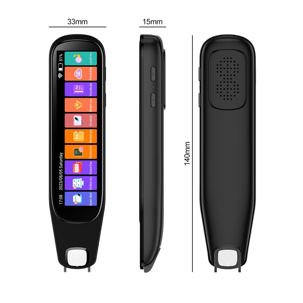 2026 MD21 Voice Translation Pen Real Time Intelligent Text Scanning Point Reading Learning Smart Voice Translator Recording Pen for Students Learners