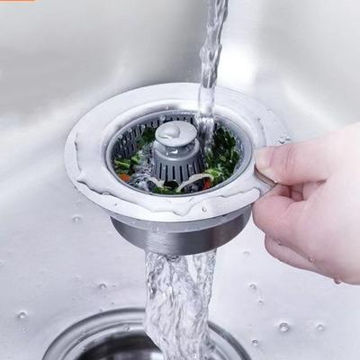 Yousheng Stainless Steel Sink Strainer Filter Basket Rustproof Corrosion Resistant Clog Prevention Anti-Leakage Strainer Kitchen Sink Stopper
