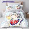 Honey Lemon Soda Pattern Bedding,Quilt Set Quilt Cover Pillowcase Home Birthday Gift (1 * duvet cover + 2 * pillowcase, without core)