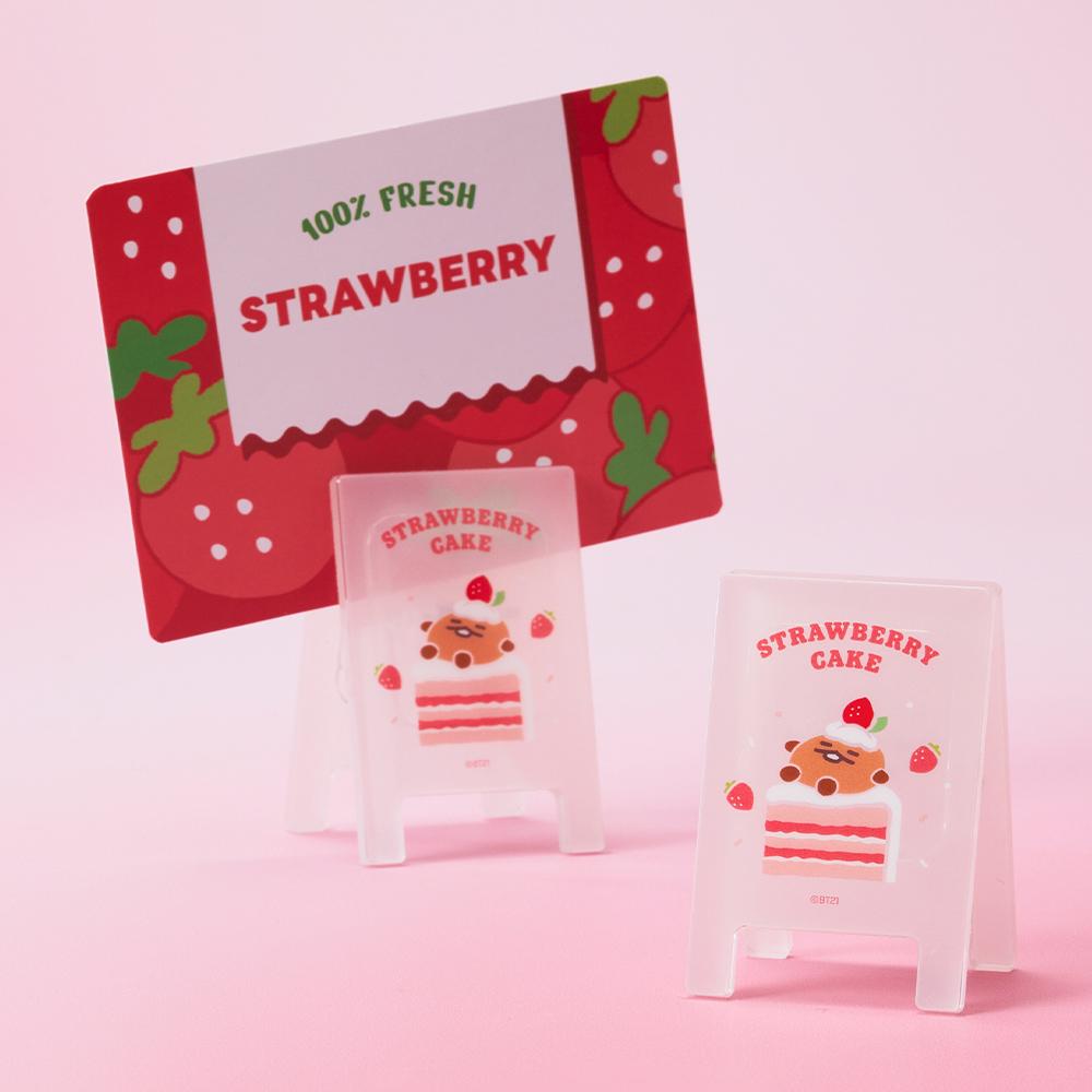 BT21 Erdbeerparty Überraschungspaket Acryl Mehrzweck-Clip (1 Stück)