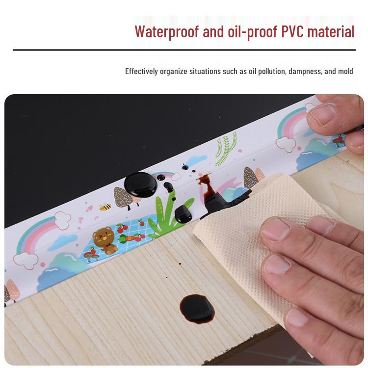 Waterproof Self-Adhesive Grout & Splash Guard Tape for Kitchen and Bathroom