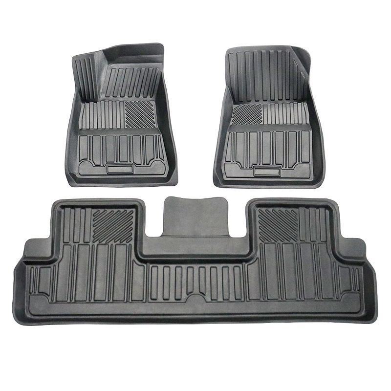 Tesla Model 3 TPE Waterproof Mats: Compatible with Left/Right Steering, Includes Foot, Trunk, and Front/Rear Storage Mats.