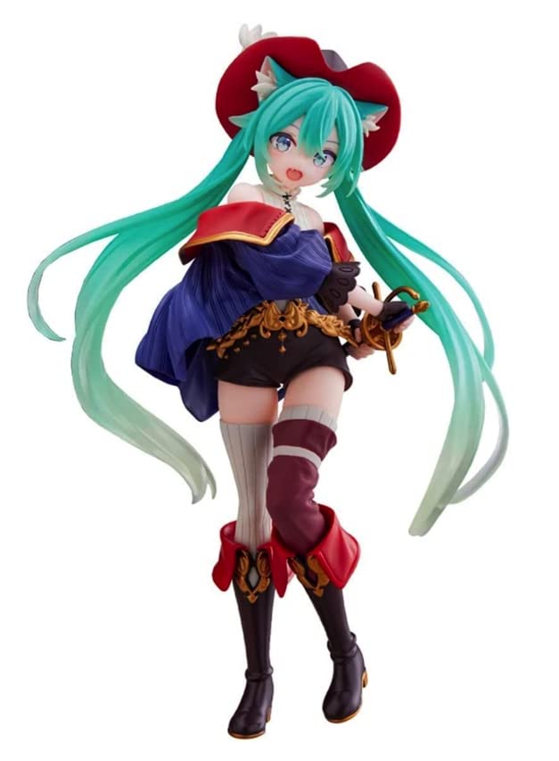 Hatsune Miku Wonderland Puss in Boots Figure (1 type) белый